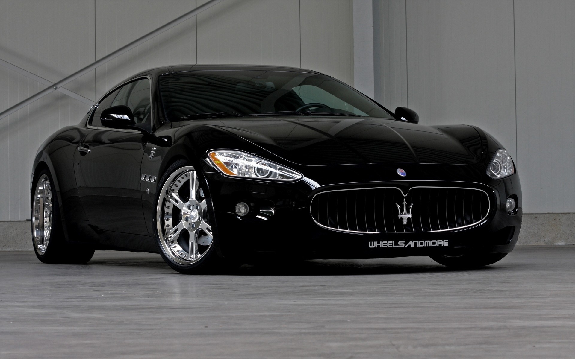 Картинки Maserati, черный, стильный, салон фото и обои на рабочий стол