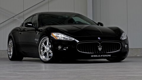 Maserati, черный, стильный, салон