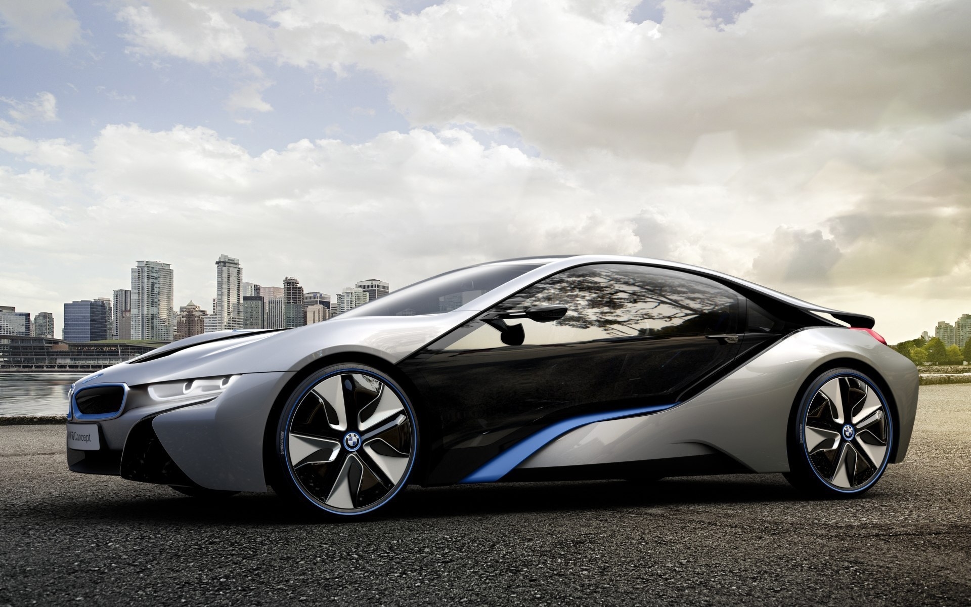 Картинки Bmw, i8, концепция, автомобиль, темный фото и обои на рабочий стол