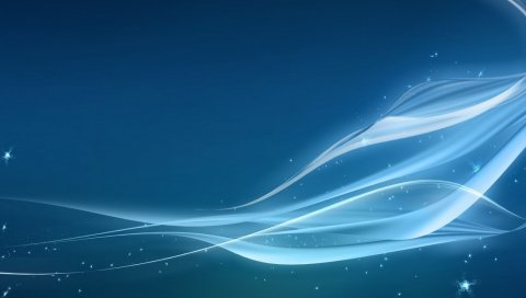 Абстракция, линии, синяя, яркая