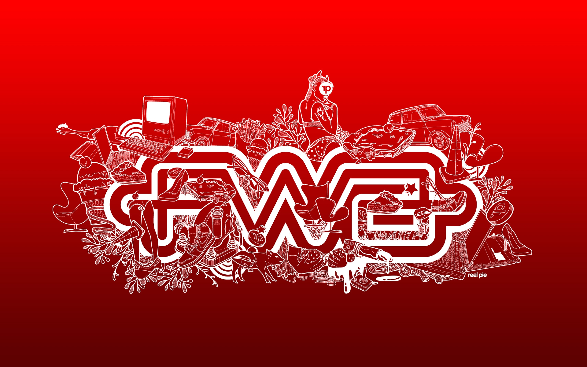 Картинки Fwa, красный, белый, надпись фото и обои на рабочий стол