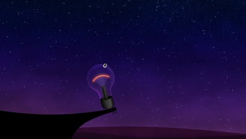 Лампа, свет, небо, звезды