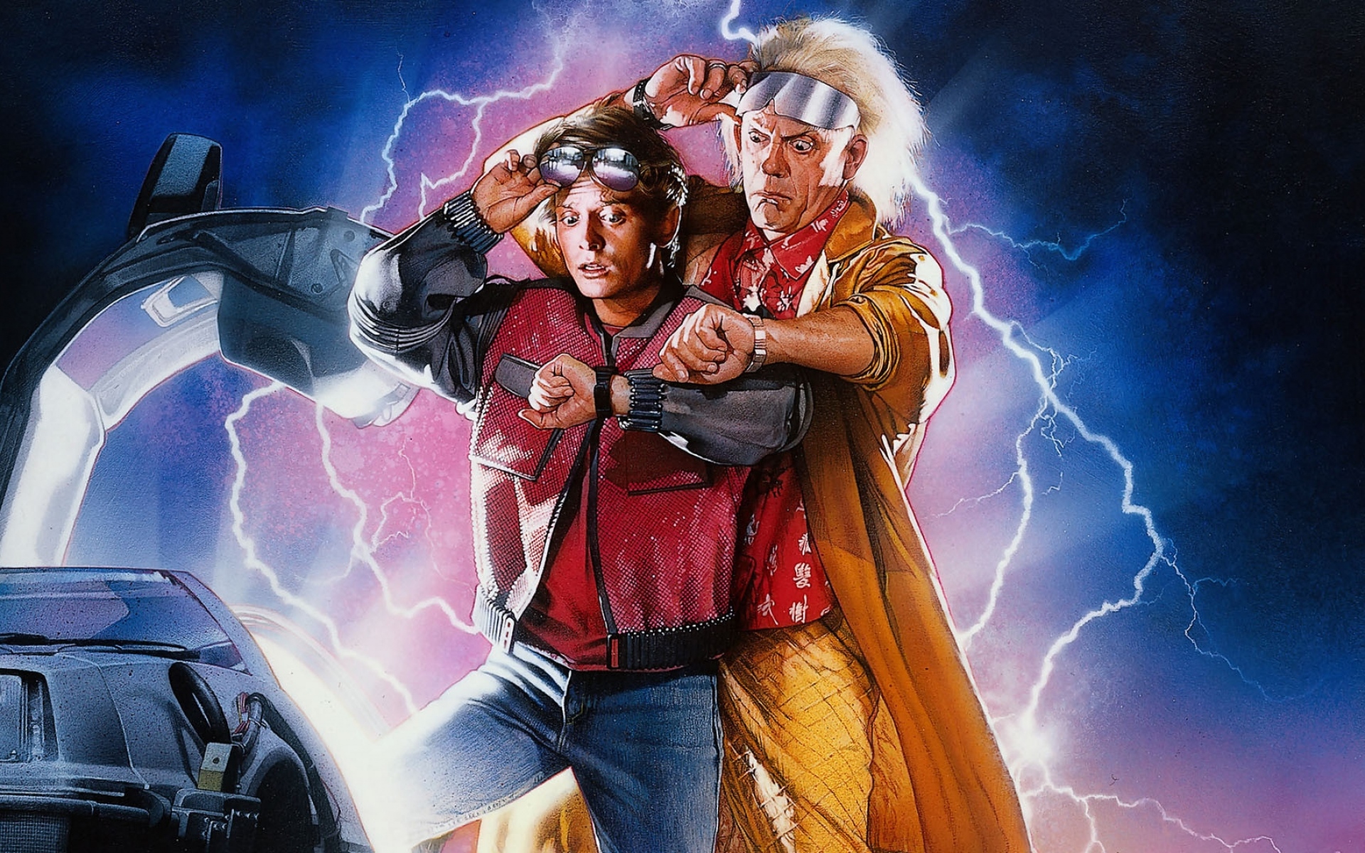 Картинки Назад к будущему, майкл j fox, marty mcfly, christopher lloyd, dr, ученый фото и обои на рабочий стол