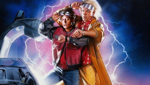 Назад к будущему, майкл j fox, marty mcfly, christopher lloyd, dr, ученый