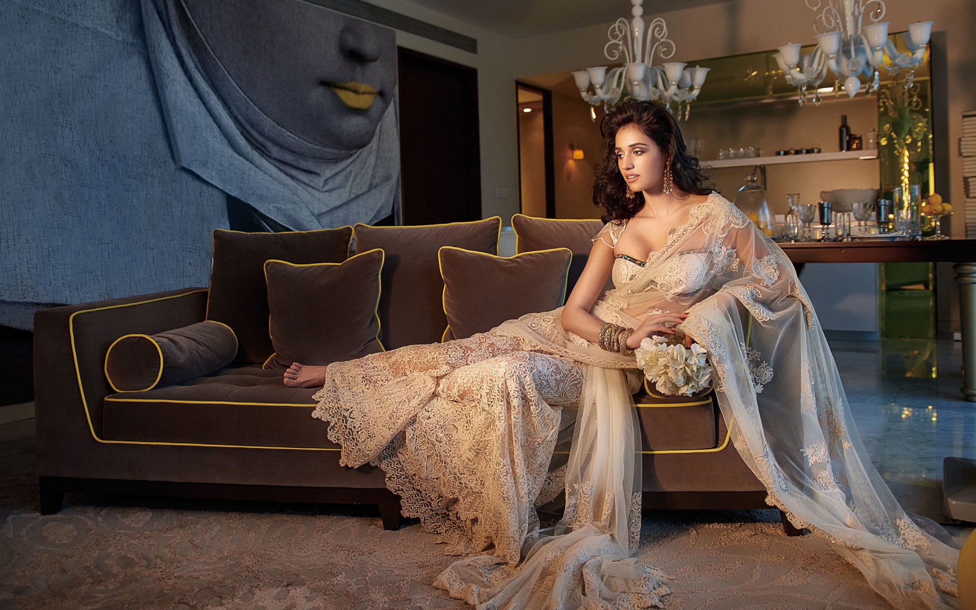 Картинки Saree, Hot, Disha, Patani фото и обои на рабочий стол