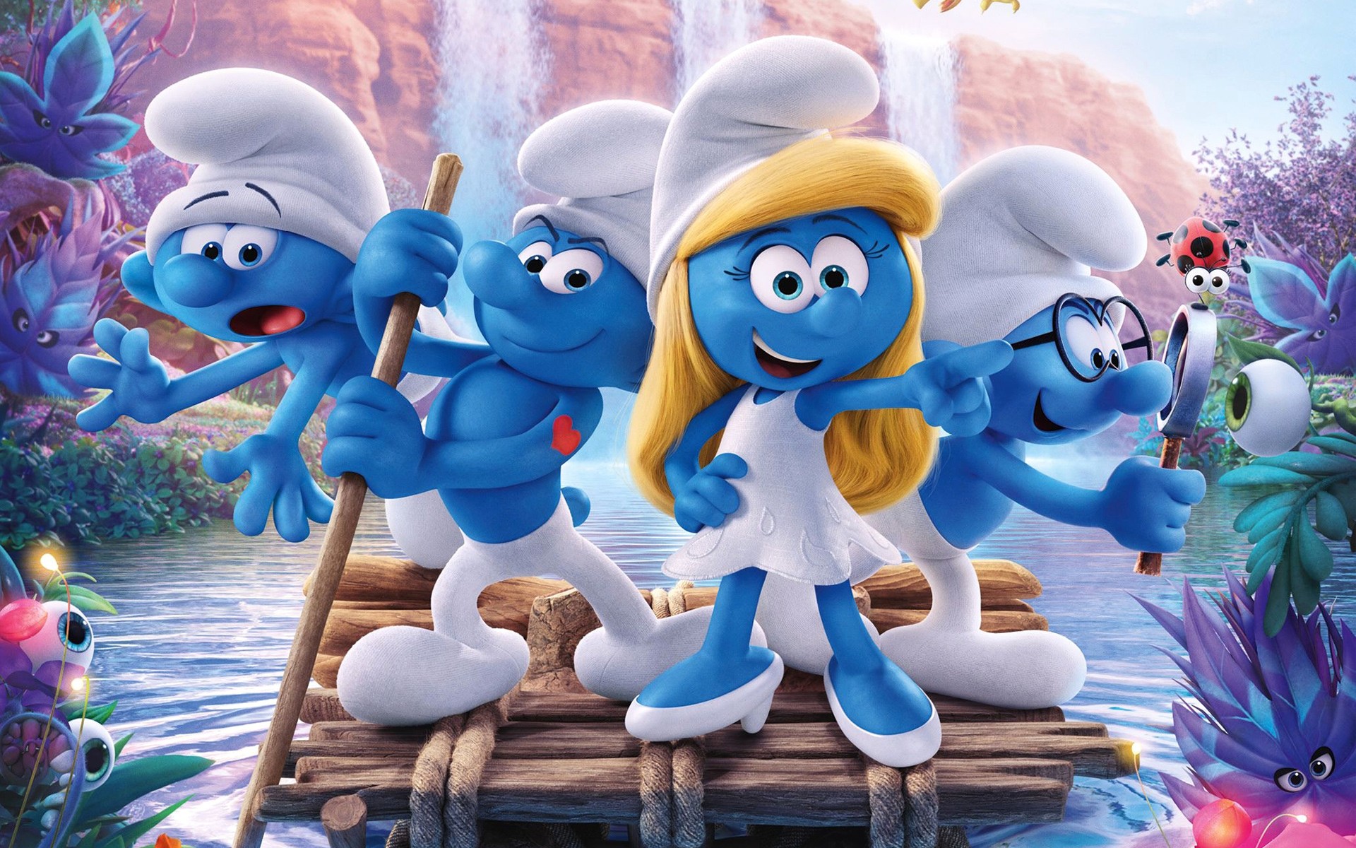 Картинки Анимация, деревня, Lost, Smurfs, 2017, The фото и обои на рабочий стол