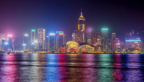 Hong, Kong, Nighscape