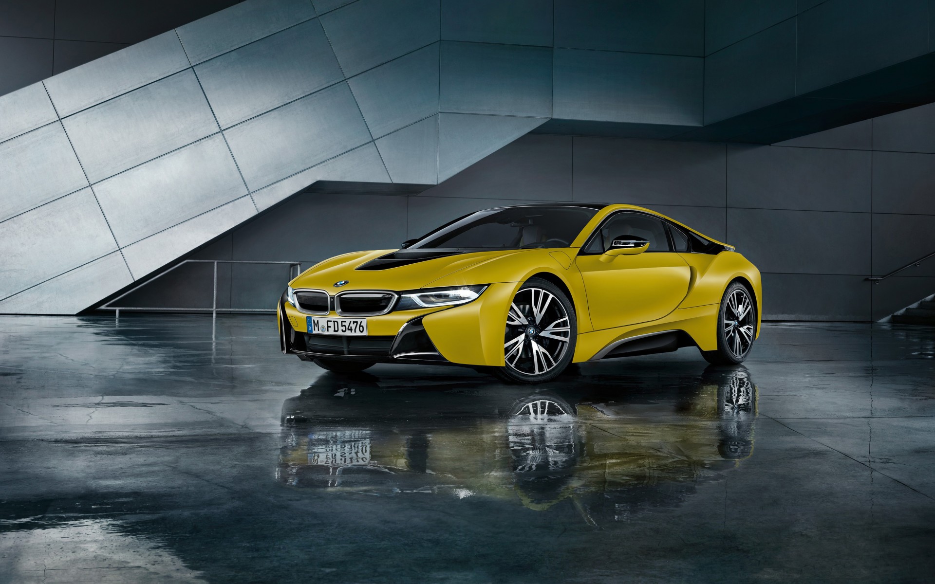 Картинки Желтый, замороженный, 2017, bmw фото и обои на рабочий стол