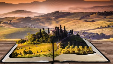 Книга, Пейзаж