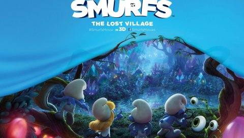 Анимация, деревня, Lost, Smurfs, The