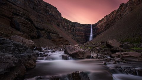 Водопад, Исландия, Хенгифосс