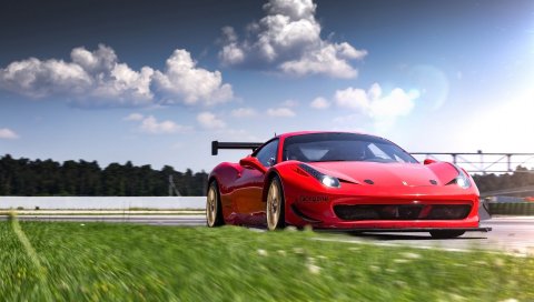Ferrari, гонки, Колеса, 2016, 458, Один, LOMA