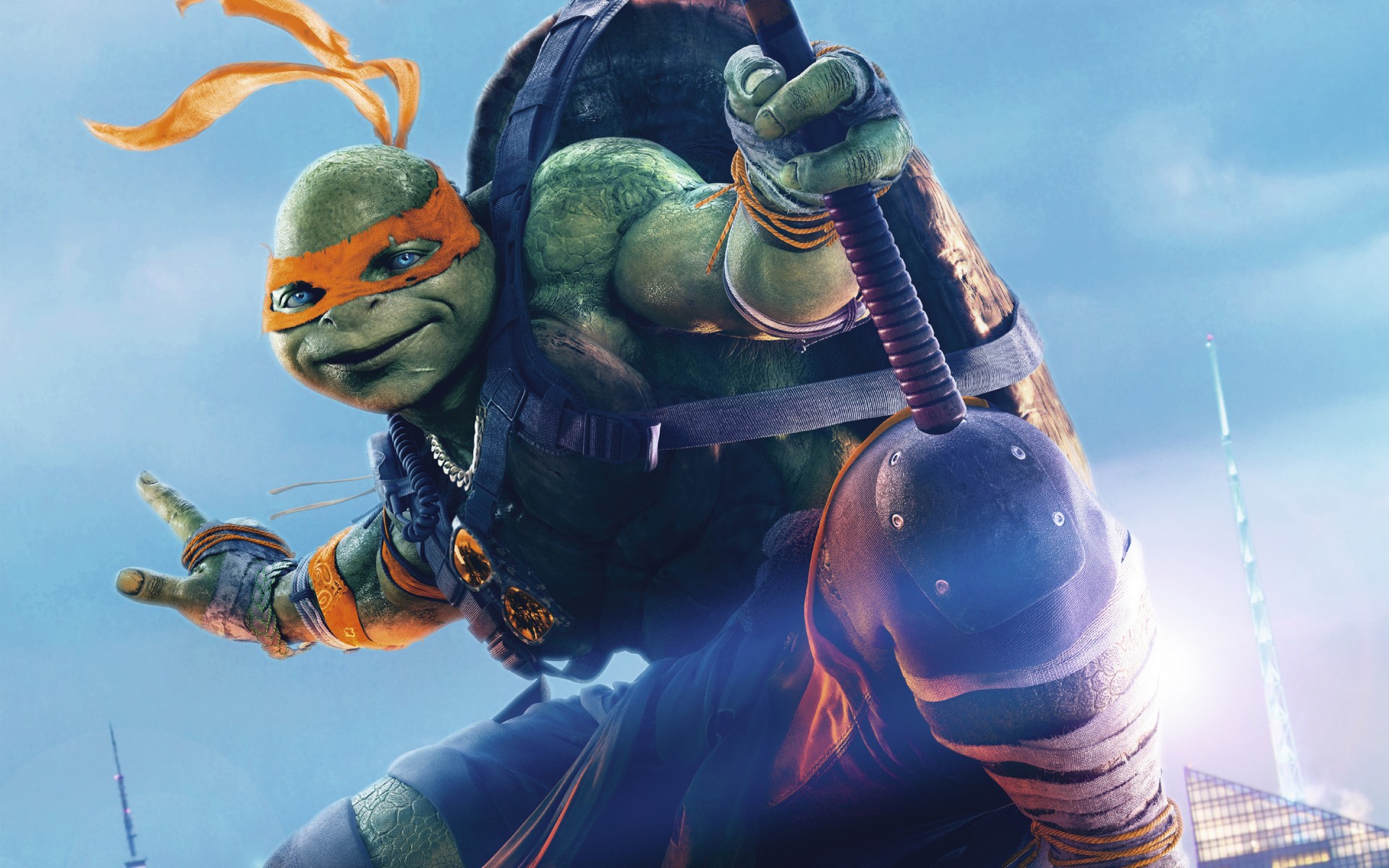 Картинки Тени, TMNT, Микеланджело, The, Out фото и обои на рабочий стол