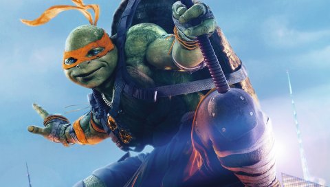 Тени, TMNT, Микеланджело, The, Out