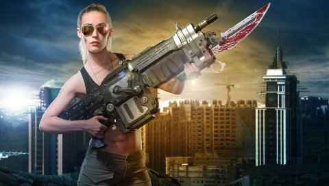Lancer, Gears, Cosplay, War, Retro, Rifle