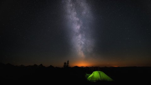 Ночь, звезды, лагерь