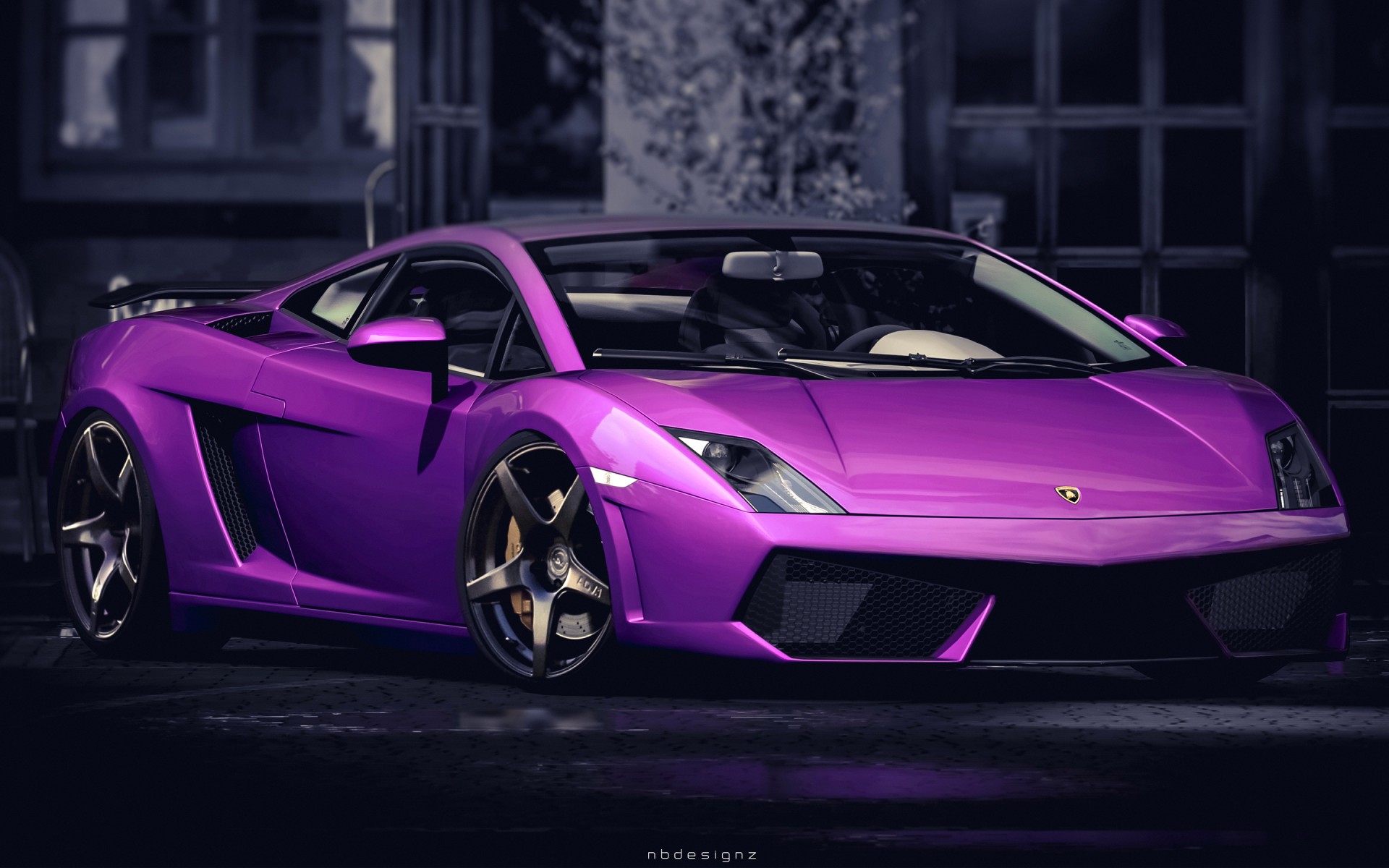 Картинки Lamborghini, Gallardo, Purple фото и обои на рабочий стол