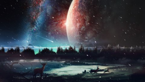 Вселенная, Декорации