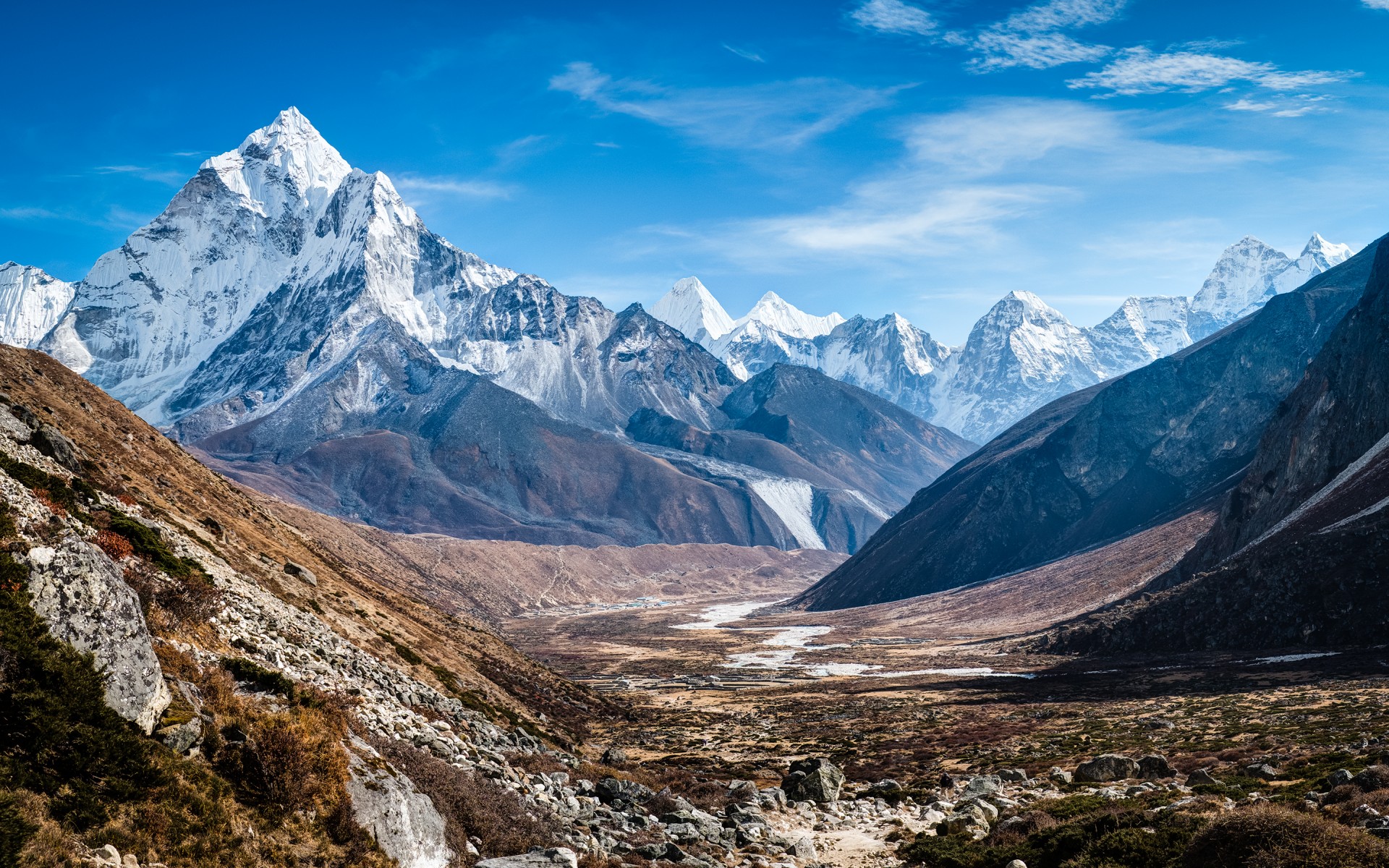Картинки Горы, Даблам, Гималаи фото и обои на рабочий стол