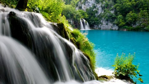 Национальный парк, водопад, Плитвице, озера
