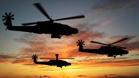 Атака, Вертолеты, Боинг, Apache