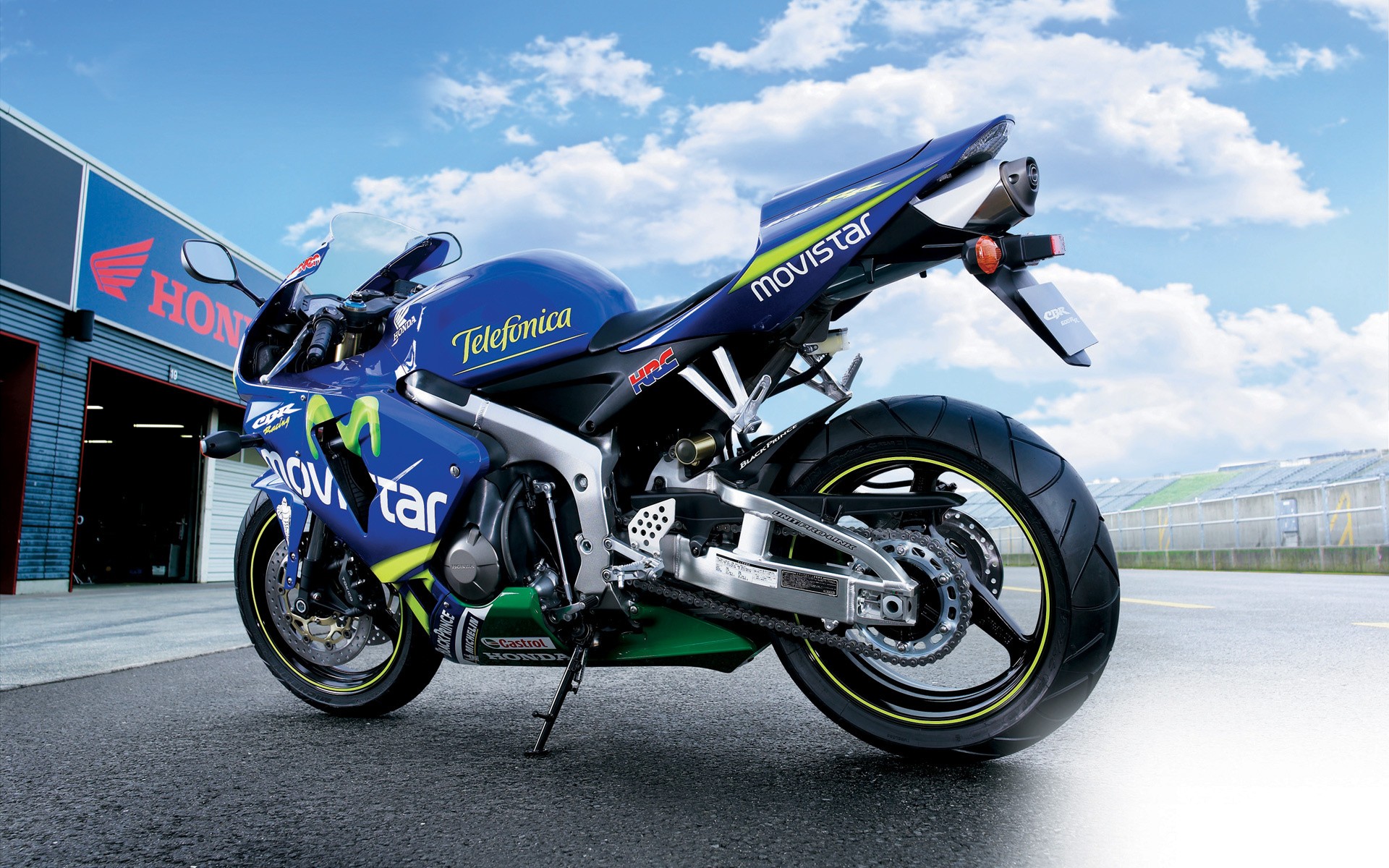 Картинки Honda, 600RR, Movistar фото и обои на рабочий стол