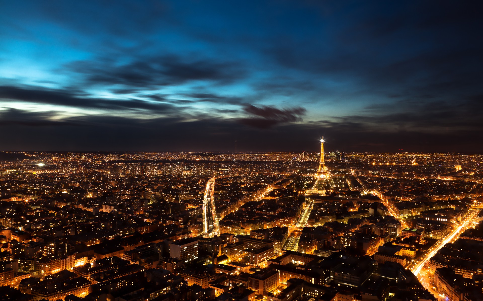 Картинки Ночь, Париж фото и обои на рабочий стол