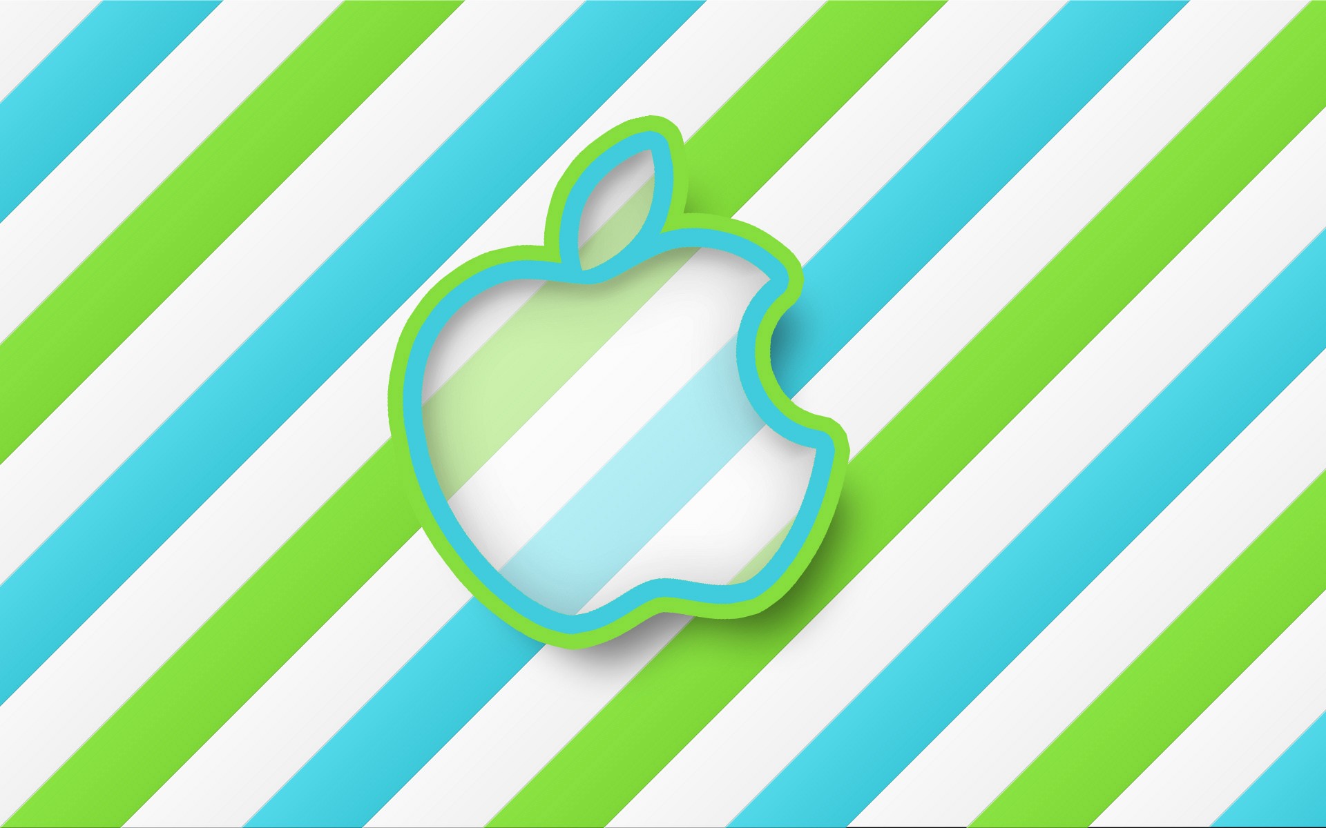 Картинки Зеленый, Apple, Stripes фото и обои на рабочий стол