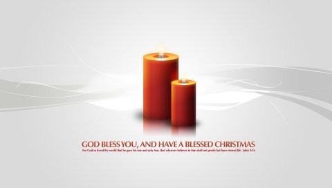 Рождество, Благословение, Свечи