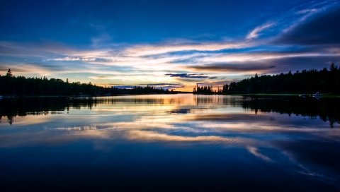 Закат, частный, причал